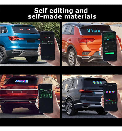 Universal Car LED Smart Digital Light RGB Colorful Flexible DIY Display Screen