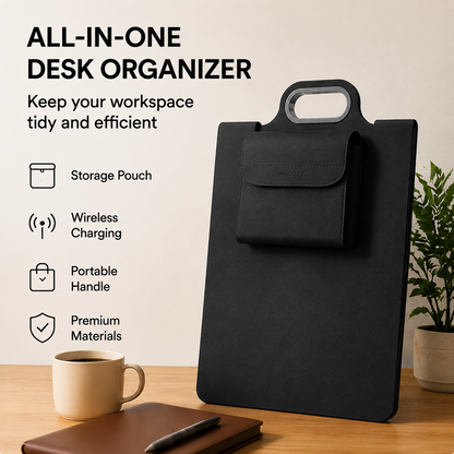 3-in-1 Laptop Sleeve with Wireless Charger & Stand