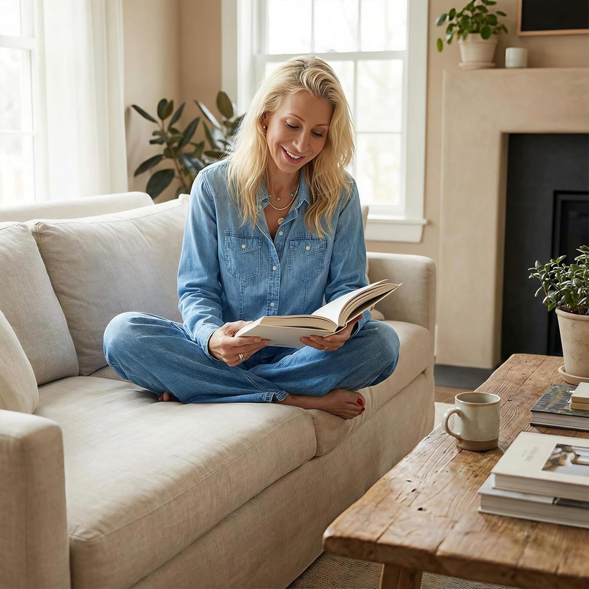 Soft Denim Dreams Pajama Set