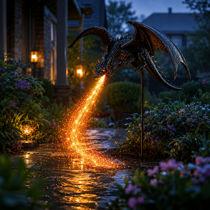 🏅Best Selling🐉Solar Dragon Fire Garden Light
