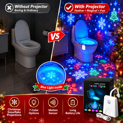 ⭐ Christmas Toilet Night Light❄️Bring Christmas Magic to Your Bathroom