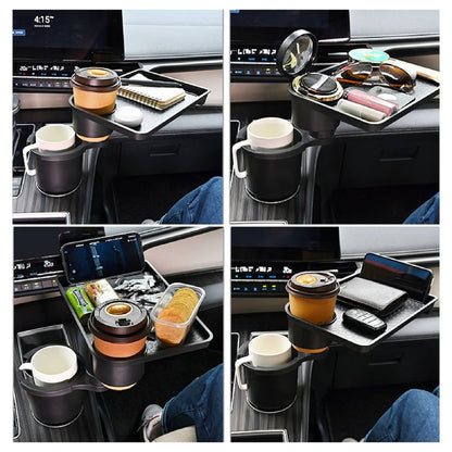 Universal Car Cup Holder Tray With Dining Table