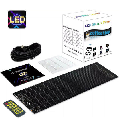 Universal Car LED Smart Digital Light RGB Colorful Flexible DIY Display Screen