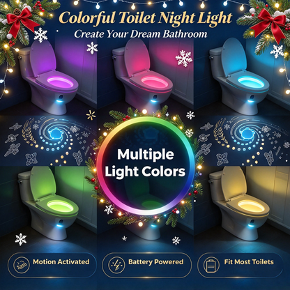 ⭐ Christmas Toilet Night Light❄️Bring Christmas Magic to Your Bathroom