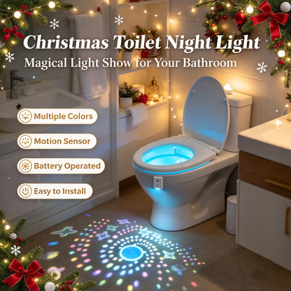 ⭐ Christmas Toilet Night Light❄️Bring Christmas Magic to Your Bathroom