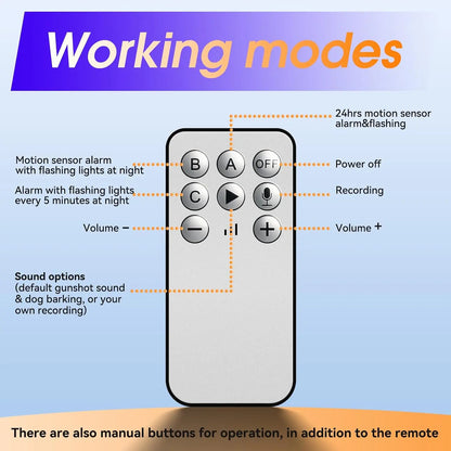 Solar Outdoor Motion Sensor Alarm