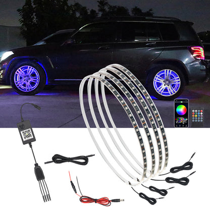LED Wheel Light 4x Rings