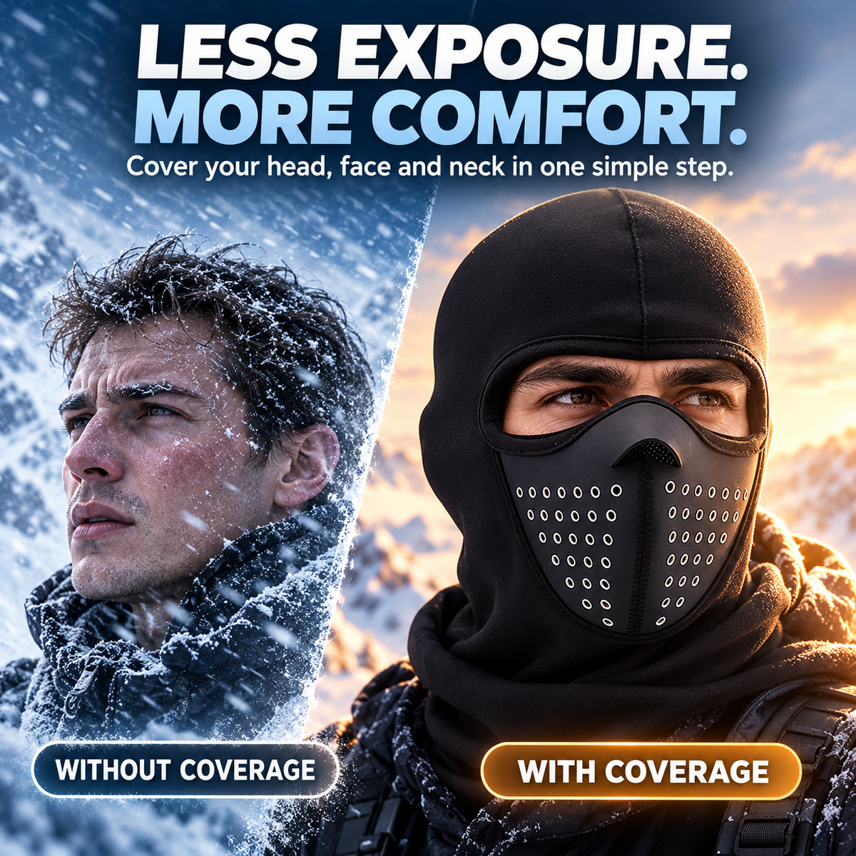 Winter Windproof Fleece Balaclava Face Mask