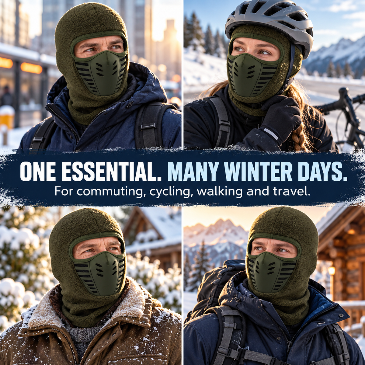 Winter Windproof Fleece Balaclava Face Mask
