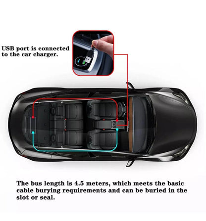 Universal Car LED Smart Digital Light RGB Colorful Flexible DIY Display Screen