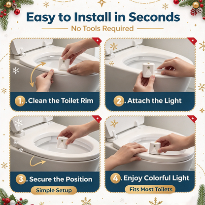⭐ Christmas Toilet Night Light❄️Bring Christmas Magic to Your Bathroom