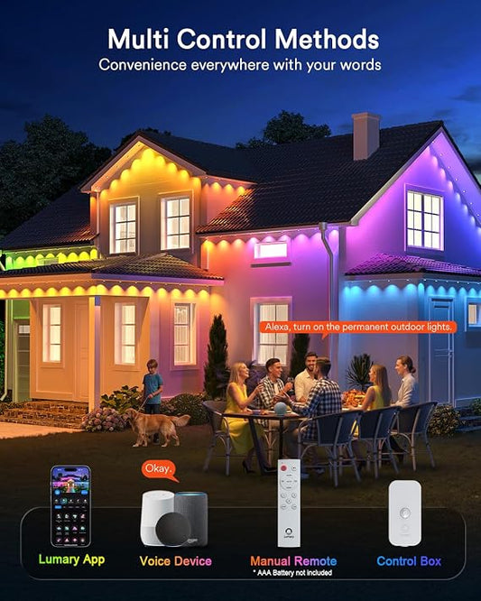 Permanent Outdoor Lights 2 with Remote for House