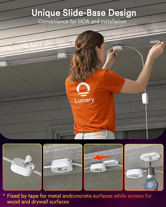 Permanent Outdoor Lights 2 with Remote for House