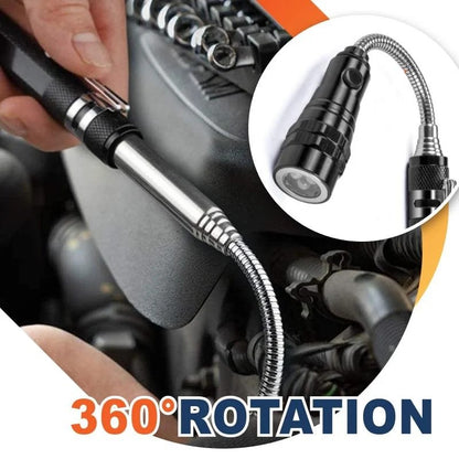 Multifunctional Telescopic Magnetic Flashlight