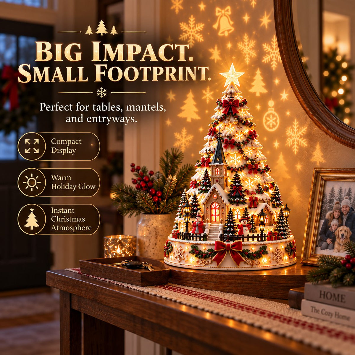 🏆 6,000+ Sold - 🎄Merry Christmas Village Lightscape Tree