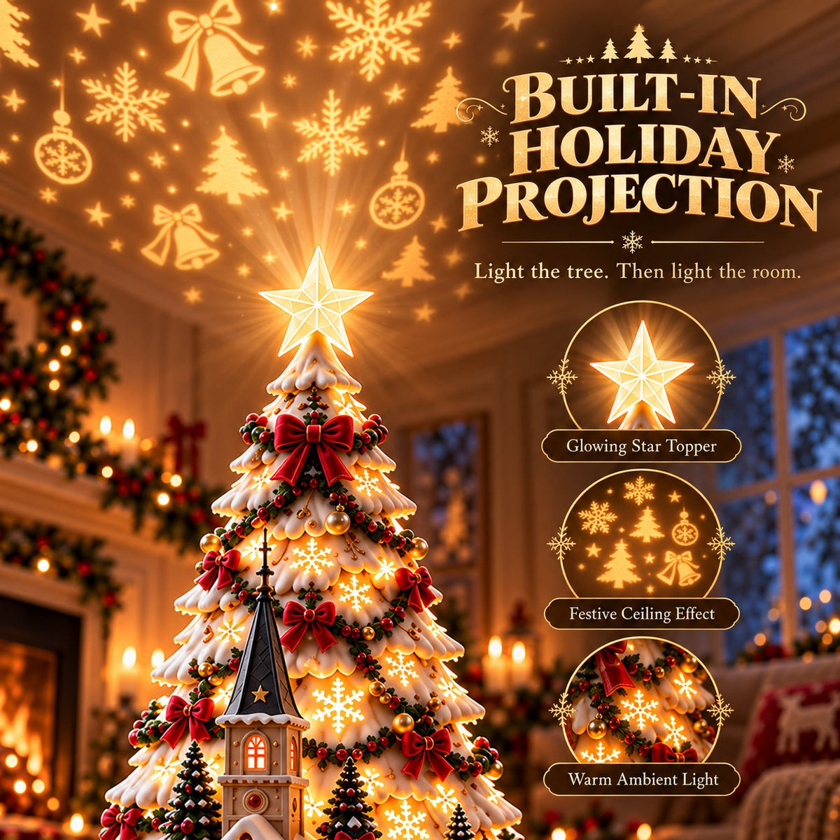 🏆 6,000+ Sold - 🎄Merry Christmas Village Lightscape Tree