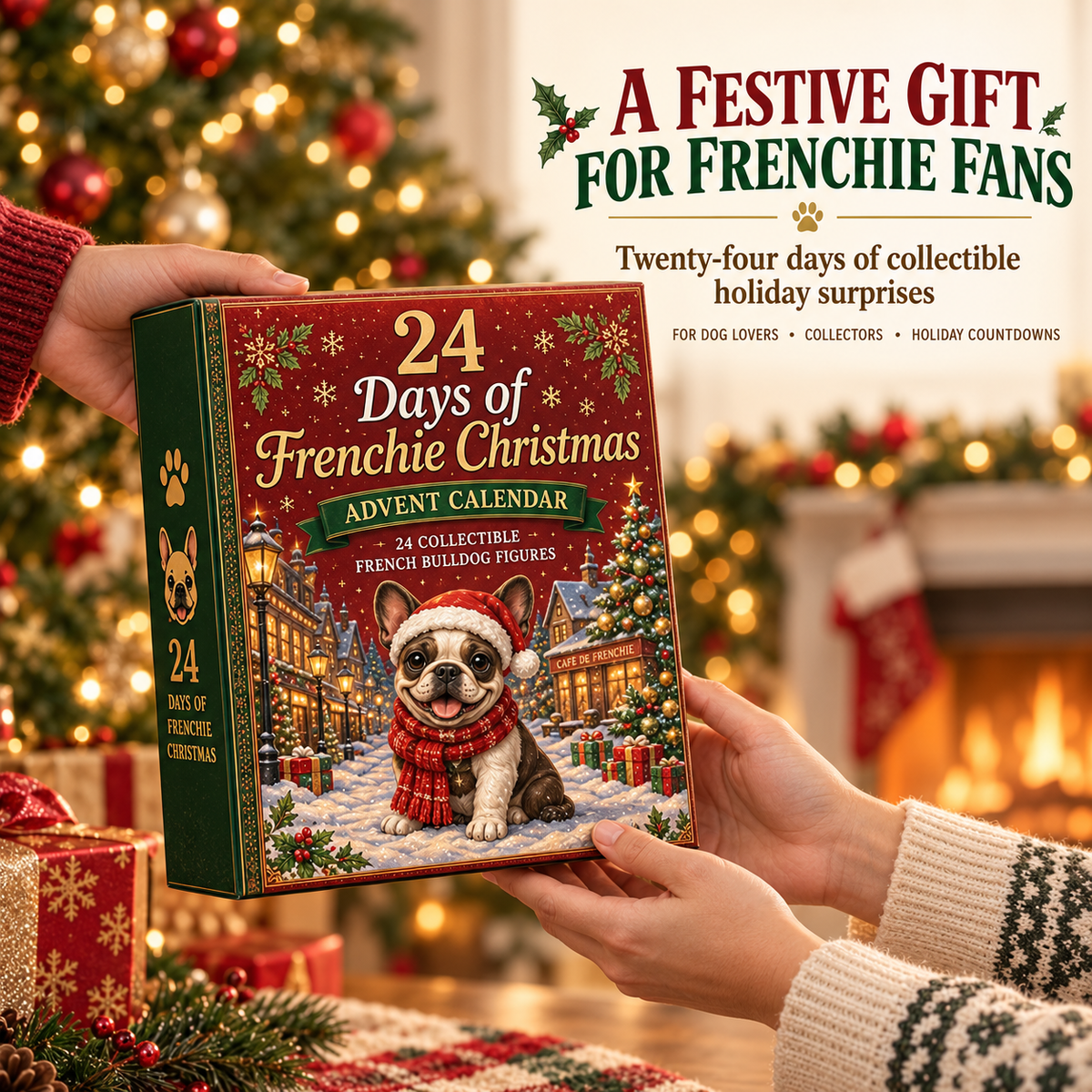 Last Day 49% OFF – 🐶 24-Day French Bulldog Christmas Advent Calendar