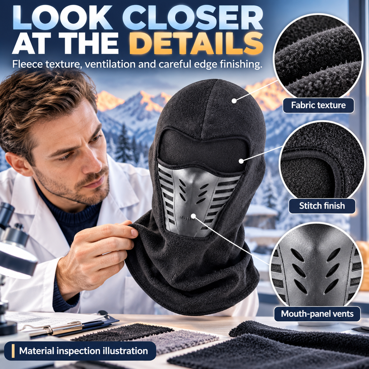 Winter Windproof Fleece Balaclava Face Mask