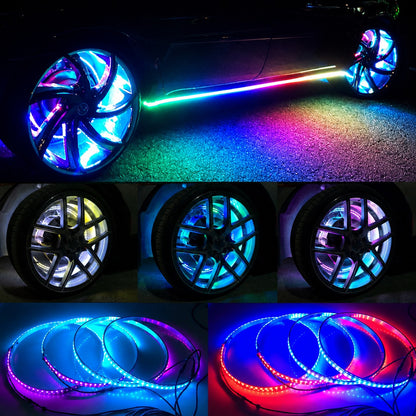 LED Wheel Light 4x Rings