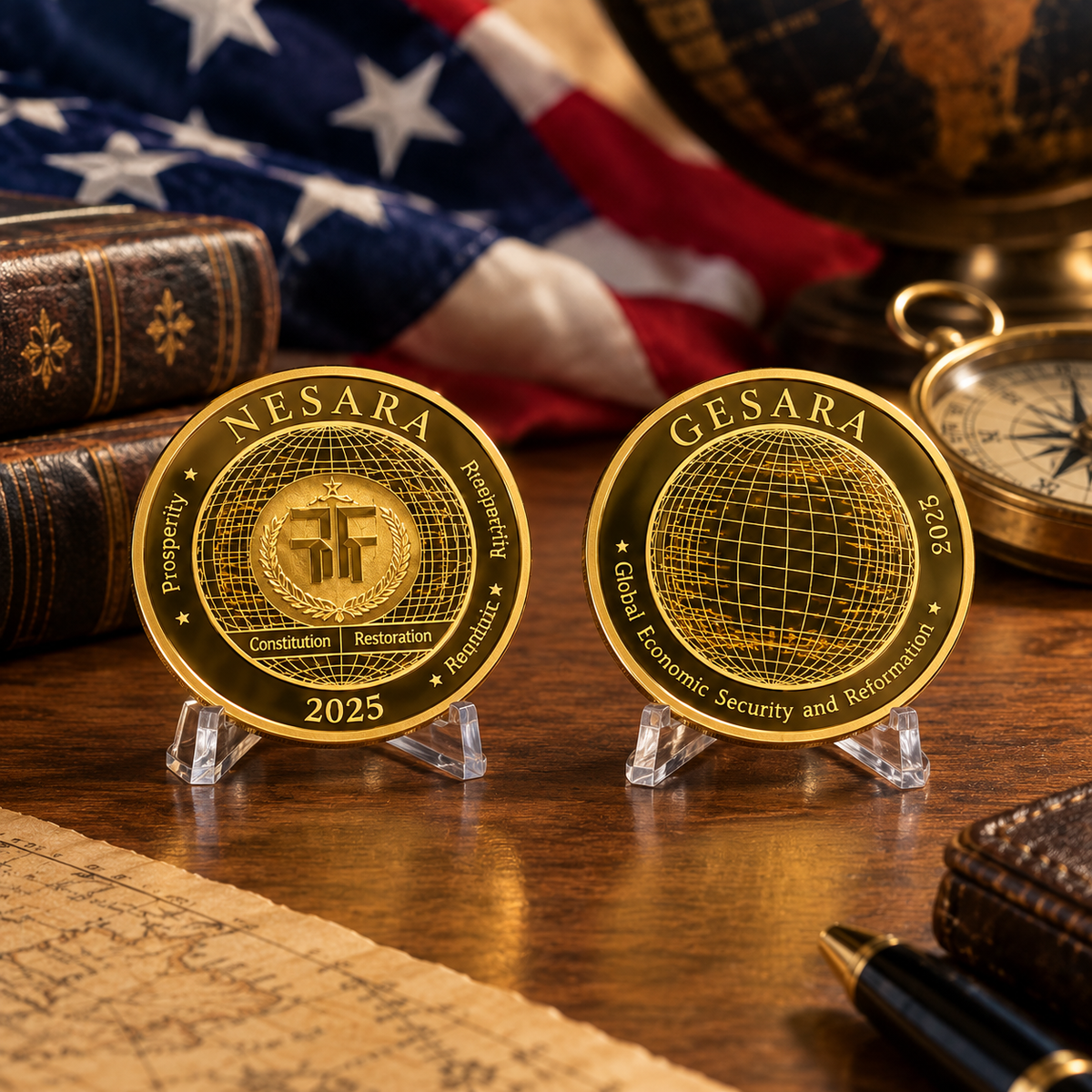 Nesara Gesara Premium Edition Gold Coin