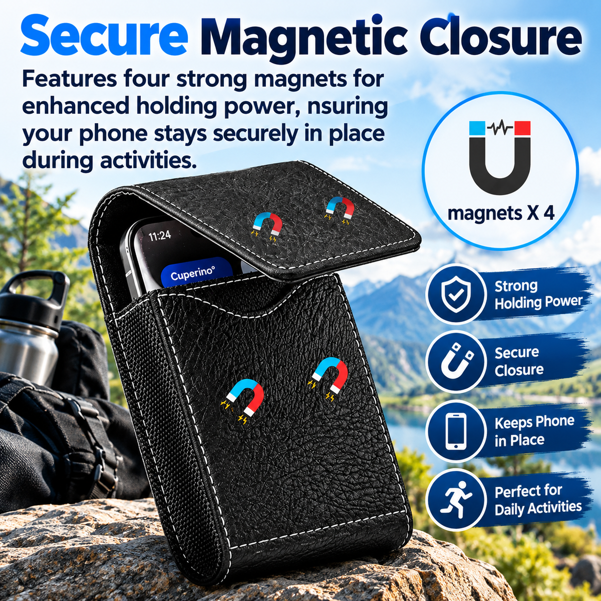 Ergonomic Flip Phone Holster