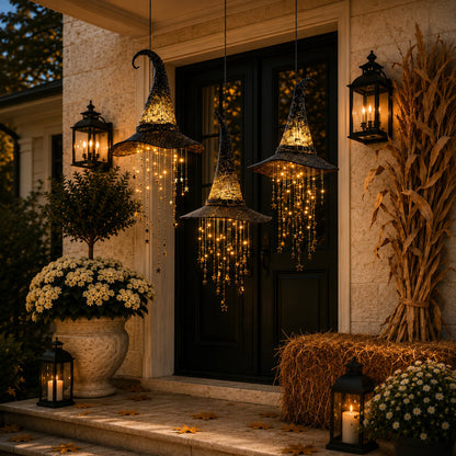🧙‍♀️Lighted Witch Hat Hanging Chime