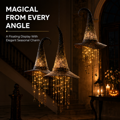 🧙‍♀️Lighted Witch Hat Hanging Chime