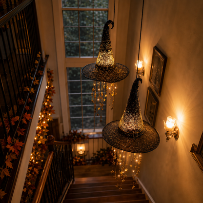🧙‍♀️Lighted Witch Hat Hanging Chime