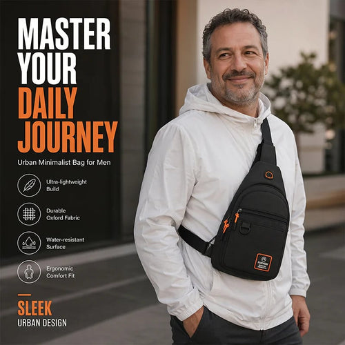⭐ Waterproof Multi-pocket Crossbody Sling Bag