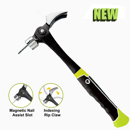 16 oz Claw Hammer with Magnetic Nail Starter and Rip Claw