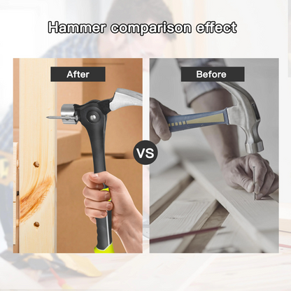 16 oz Claw Hammer with Magnetic Nail Starter and Rip Claw