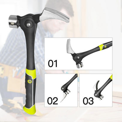 16 oz Claw Hammer with Magnetic Nail Starter and Rip Claw