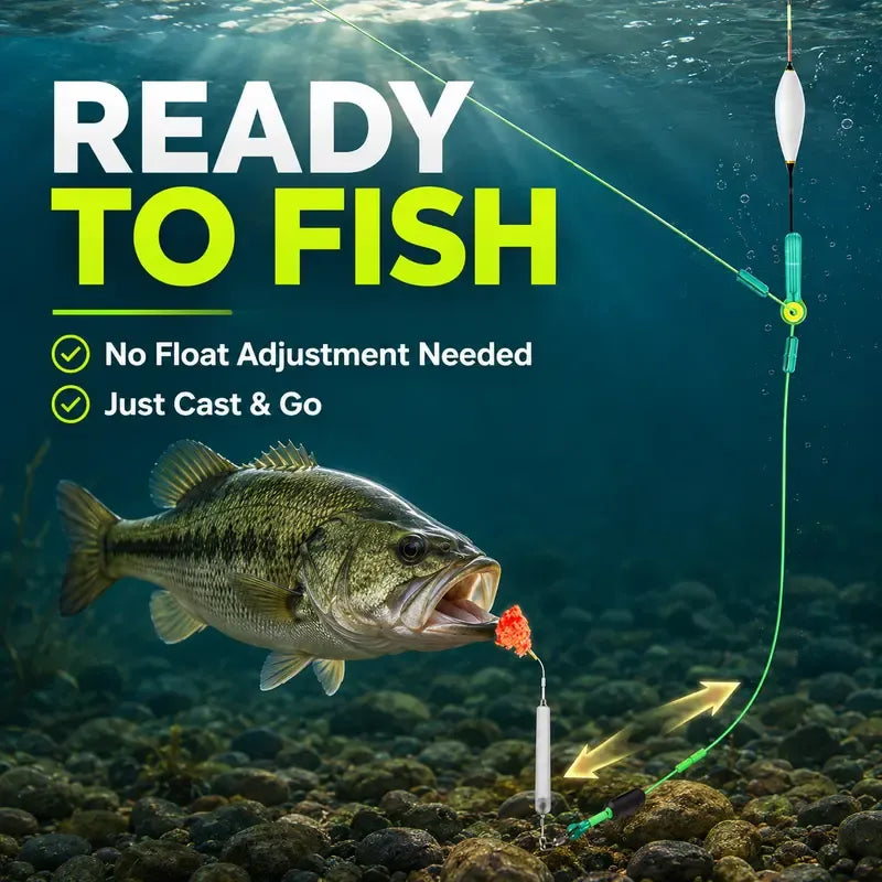 🎣Anti-Snag Floating Bottom Hook Leaders🐟Pre-Tied Off Bottom Fishing Rig
