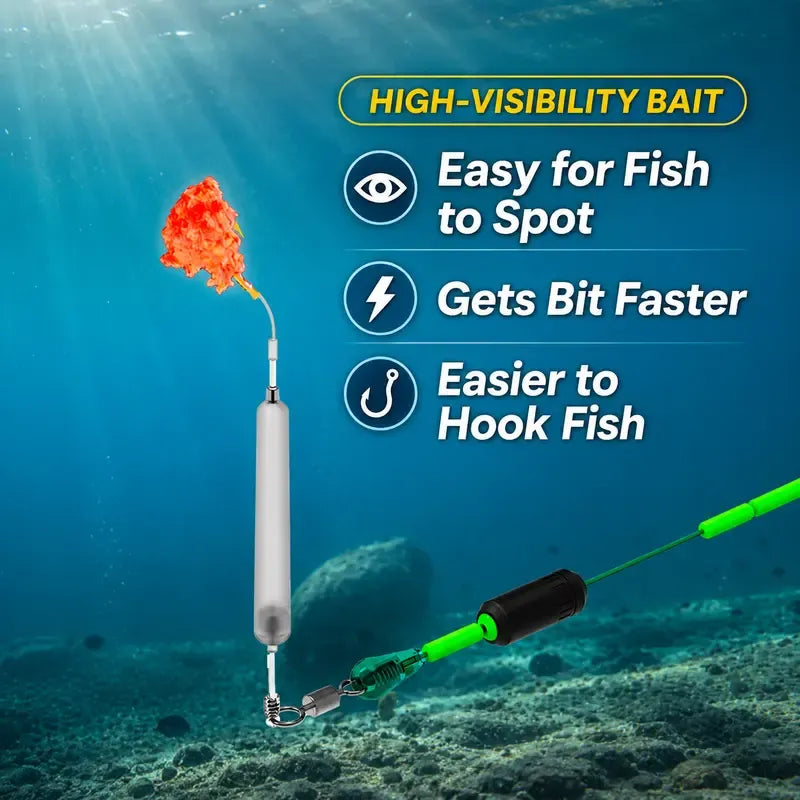 🎣Anti-Snag Floating Bottom Hook Leaders🐟Pre-Tied Off Bottom Fishing Rig