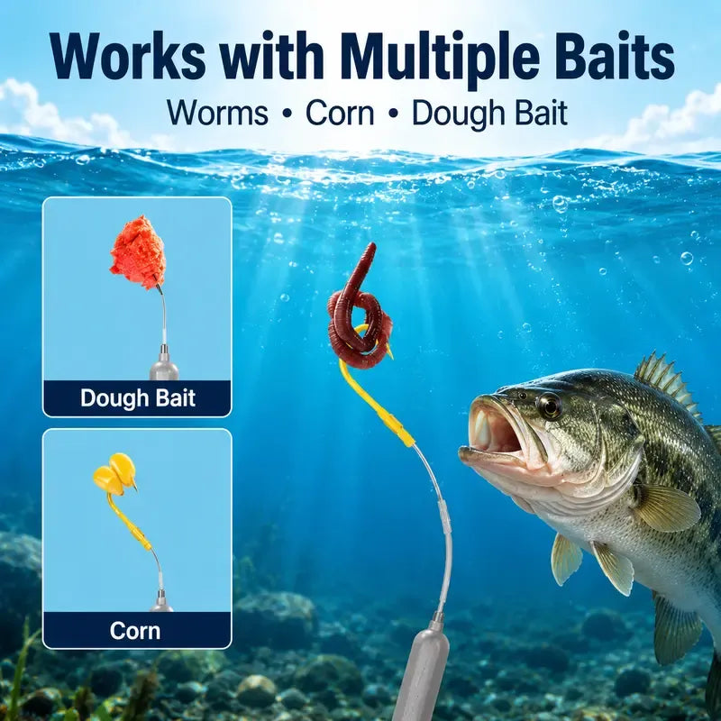 🎣Anti-Snag Floating Bottom Hook Leaders🐟Pre-Tied Off Bottom Fishing Rig