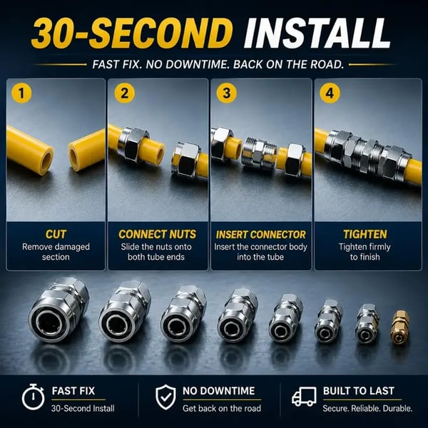 🚗Heavy-Duty Truck/RV Air Line Fitting Kit