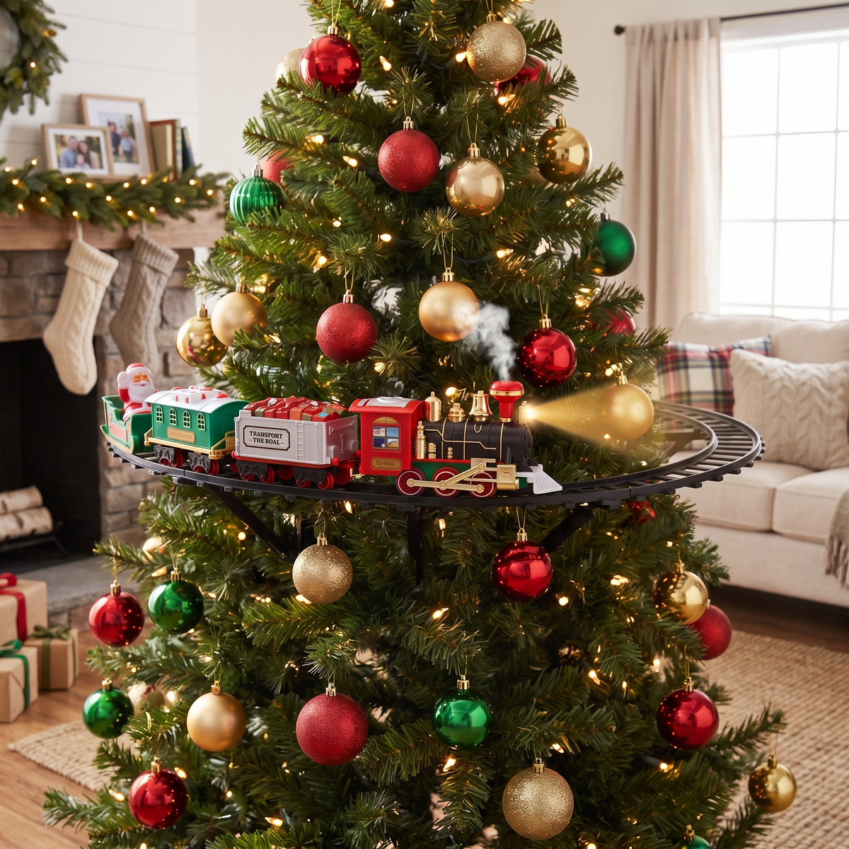 Christmas Tree Train Set