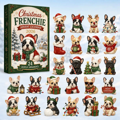 Last Day 49% OFF – 🐶 24-Day French Bulldog Christmas Advent Calendar