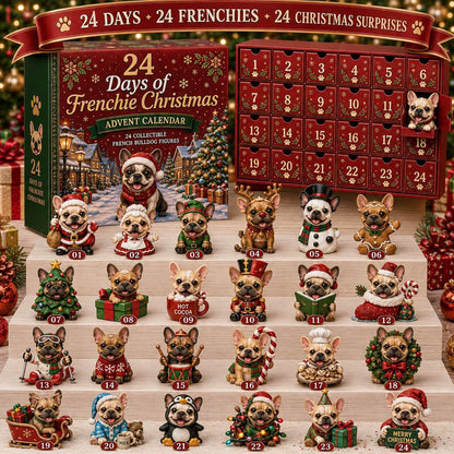 Last Day 49% OFF – 🐶 24-Day French Bulldog Christmas Advent Calendar