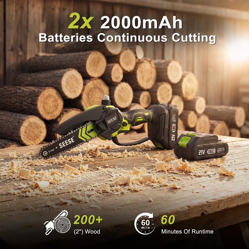 6-Inch Brushless Mini Chainsaw