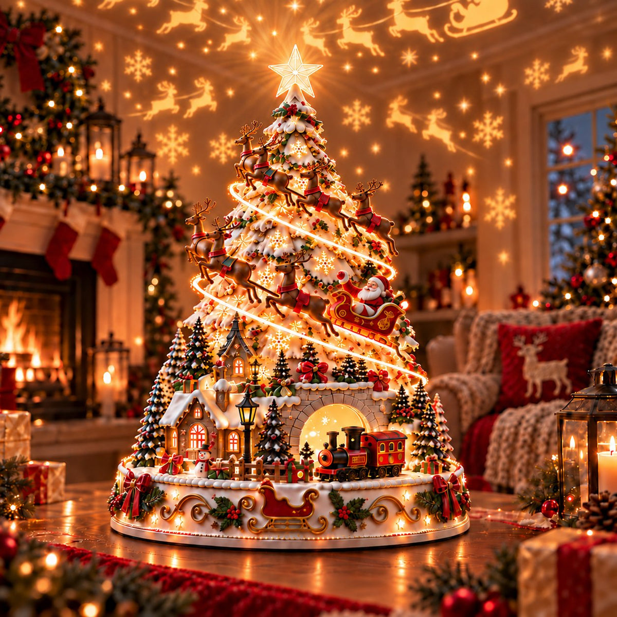 🏆 6,000+ Sold - 🎄Merry Christmas Village Lightscape Tree