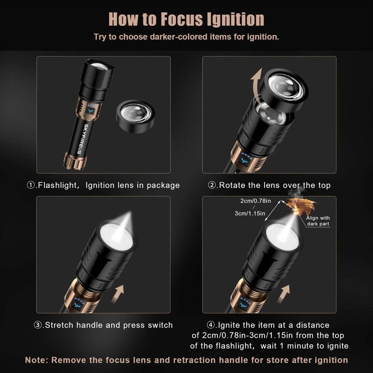 High-brightness LED Flashlight
