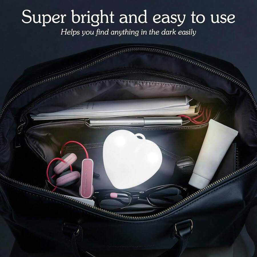 Heart Shape Motion Sensor Bag Light