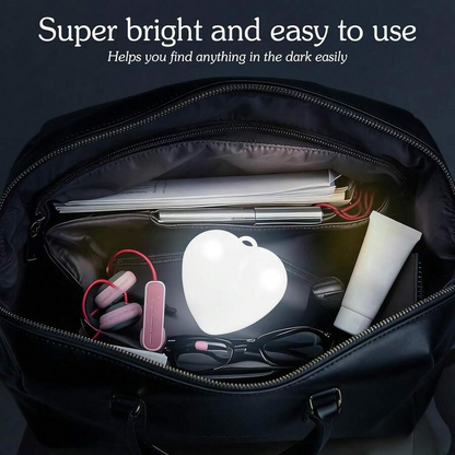 Heart Shape Motion Sensor Bag Light