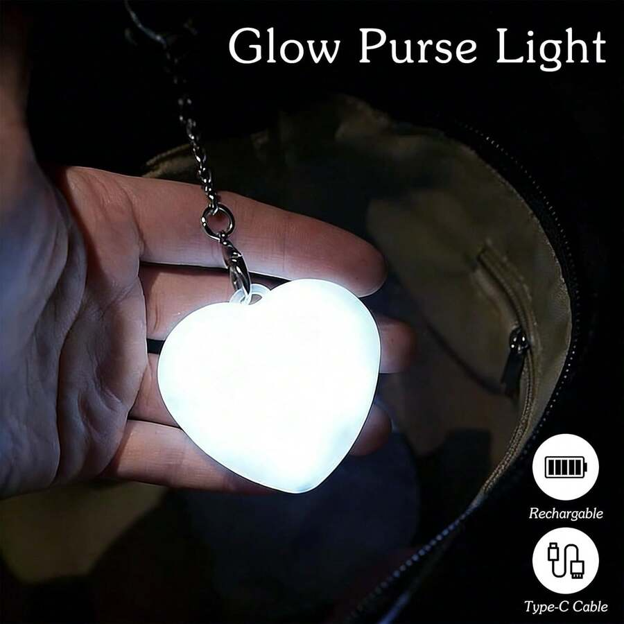 Heart Shape Motion Sensor Bag Light