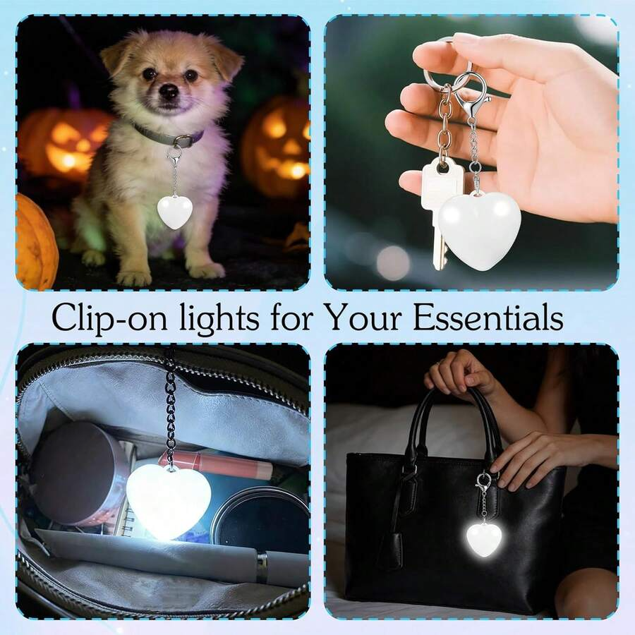 Heart Shape Motion Sensor Bag Light