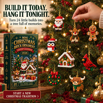 🎄24-Day Mini Christmas Ornament Advent Calendar