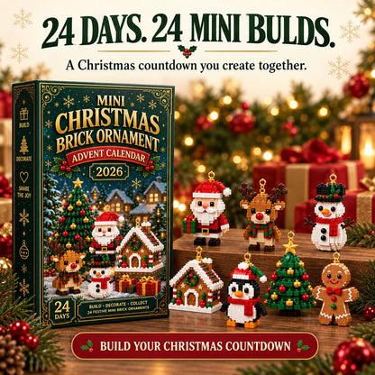 🎄24-Day Mini Christmas Ornament Advent Calendar