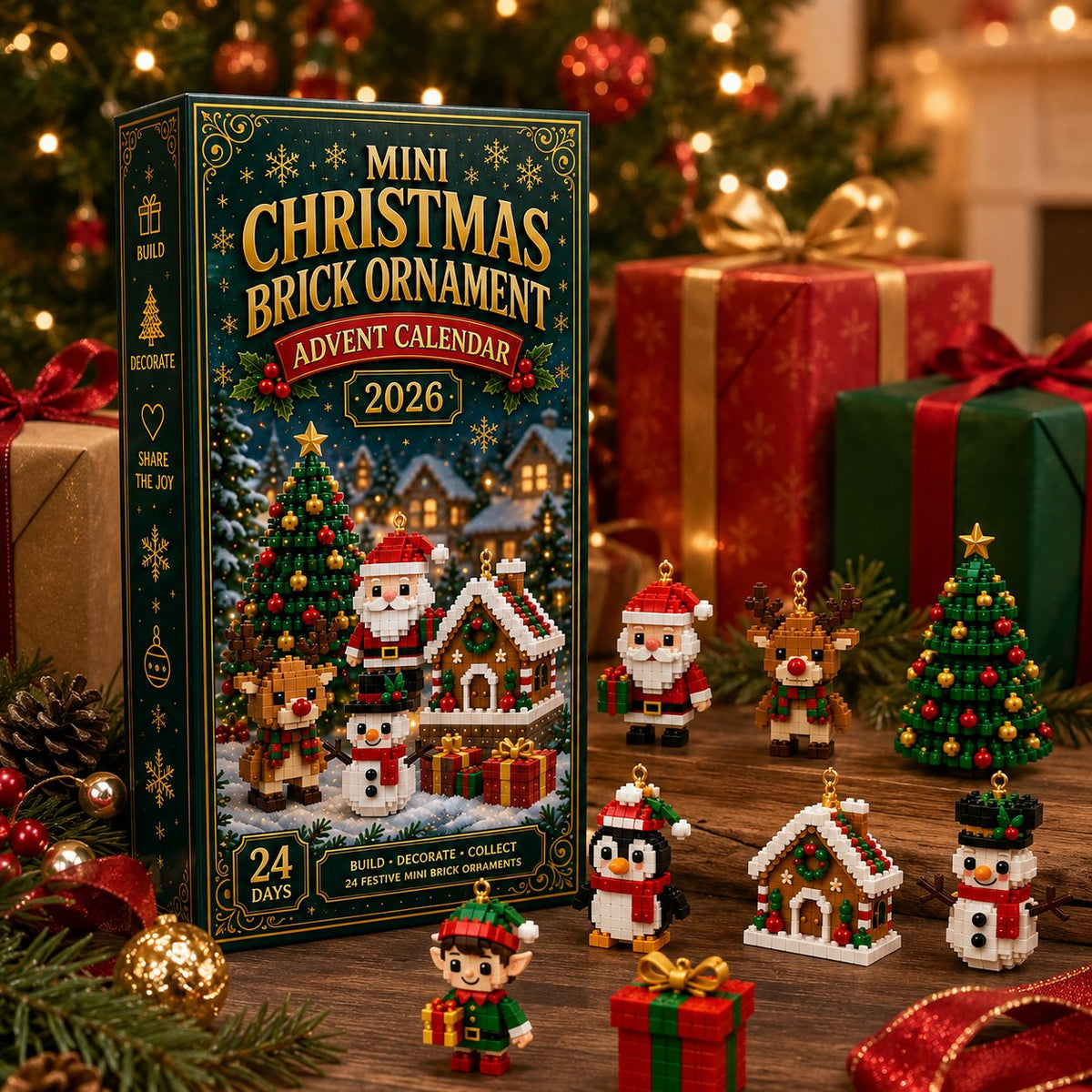 🎄24-Day Mini Christmas Ornament Advent Calendar