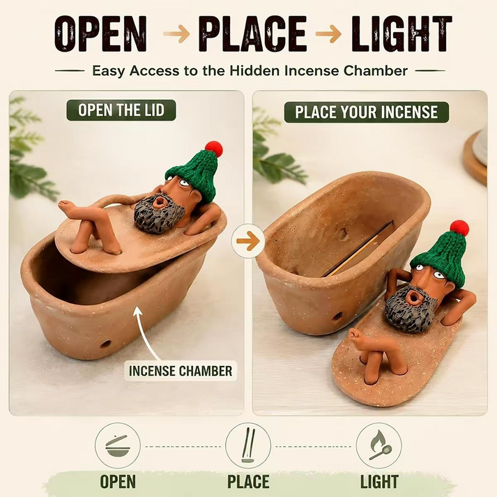 Handmade Bathtub Incense Burner